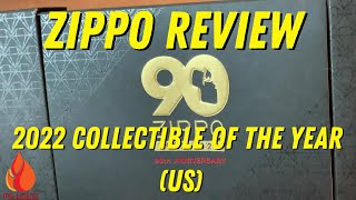 Zippo Lighter Review 2022 Collectible of the Year 90th Anniversary [upl. by Pedaias]