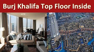 The Worlds Tallest Building and Elevator  Burj Khalifa Top Floor View  Burj Khalifa Inside [upl. by Shaff]