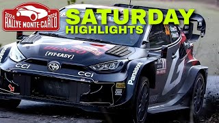 SATURDAY HIGHLIGHTS ✓ WRC RALLYE MONTE CARLO 2024  Crash and maximum Attack [upl. by Elayor]