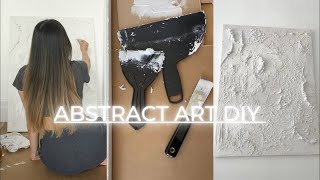 DIY SPACKLE ABSTRACT ART [upl. by Ylrrad]