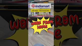 indiamart work from home  tele associate for freshers jobsforfreshergraduates tech jobs [upl. by Eilis918]