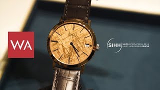 SIHH 2019 Handson the Piaget Altiplano with grey amp colored meteorite dials [upl. by Martin589]