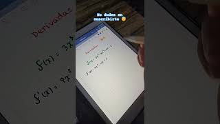 Derivadas funcionesbasicas funciones maths derivada derivadas algebra matemáticas clases [upl. by Dnomra233]