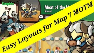 Easy Layouts to Beat Map 7  Meat of The Matter Map Guide  Summoners Greed [upl. by Bea880]