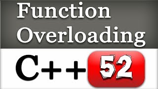 Function Overloading in C  CPP Programming Video Tutorial [upl. by Ednew]