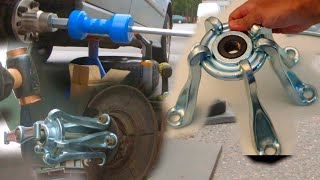 HEAVY DUTY Wheel Hub Puller Review HAZET Made in Germany [upl. by Mccowyn]