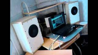 DIY closed box on Visaton BG17  65 inch Bandpass Mix Music [upl. by Edasalof]