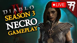 Diablo 4 Season 3 Necromancer Livestream Gameplay [upl. by Eimmis]