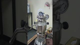 Quick testing DIY espresso coffee machine and milk steamer [upl. by Arahsal]