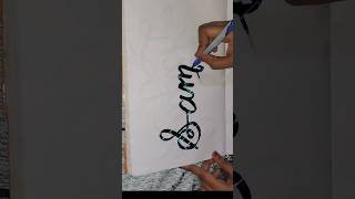 Sameera💖calligraphy comments ur name youtubeshorts viral [upl. by Wendelin330]