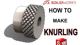 How To Make Knurling  Solidworks Tutorial [upl. by Eelnayr]