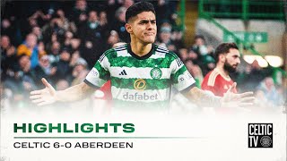 Match Highlights  Celtic 60 Aberdeen  Scintillating six for the Celts as they demolish Dons [upl. by Samp]