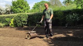 How To Strip an old mossy lawn add new topsoil then lay new turf [upl. by Hayott]