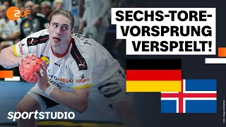 Deutschland – Island Highlights  1 Test vor Handball WM 2023  sportstudio [upl. by Yliab]