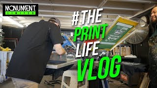 Day in The Life of a Screen Printer  Printing 1500 t shirts with a 4 color print front and back [upl. by Pennington]