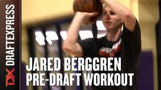 Jared Berggren  2013 NBA PreDraft Workout amp Interview [upl. by Enelyad508]