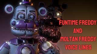 SFMFNAFVoice line funtime freddy and motlan freddy voice lines [upl. by Lenoj]