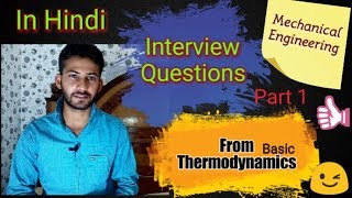 6 Interview Questions Related to Thermodynamics  Hindi  Mechanical Engineering [upl. by Juliann]