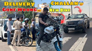 New Bike Delivery Gone WRONG 🚨 Delivery lete he Isuzu ka Challan😱 [upl. by Howell]