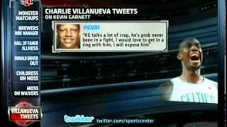 Kevin Garnett Calls Charlie Villanueva a Cancer Patient [upl. by Oniram]