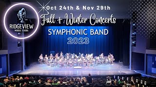 Ridgeview Middle School FallWinter Band Concerts • Oct 24 amp Nov 29 2023 roundrocktx [upl. by Aridni]