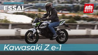 Essai Kawasaki Ze1  la moto électrique qui change tout [upl. by Santini470]