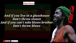 Peter Tosh  Glass House lyrics video [upl. by Nael]