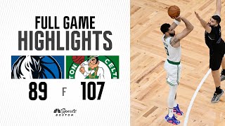 FULL GAME HIGHLIGHTS Celtics take Game 1 of NBA Finals with 10789 blowout win [upl. by Avera]