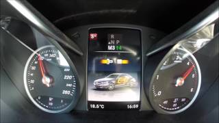 Mercedes C220d 2016  Acceleration 060mph  0100 kph [upl. by Nevile94]