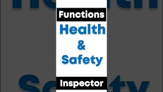 Functions of labour Inspector healthandsafety [upl. by Lana]