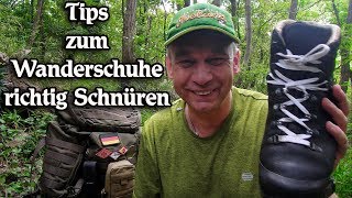 Tips zum Wanderschuhe richtig Schnüren [upl. by Murtha520]