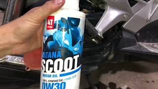 Nhớt Ipone 0w30 AirBlade 110cc vs Honda Cleaner [upl. by Keeryt]