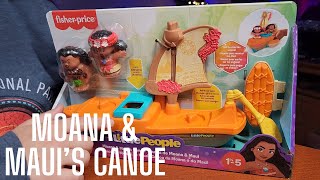 Little People Accessory  Moana amp Mauis Sail Boat [upl. by Martelle771]