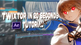 TWIXTOR in 20 seconds  Best method InDepth TUTORIAL After Effects [upl. by Sherilyn]