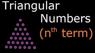 Triangular Numbers  Introduction and formula to find nth term [upl. by Inalaehon18]