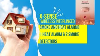 XSense Wireless Interlinked Smoke and Heat Alarms Bundle Unboxing and Review [upl. by Casady]