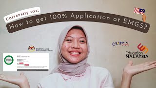 EMGS 101 Cara Dapat Student Visa Daftar EVisa Mendapatkan SEV [upl. by Avek912]