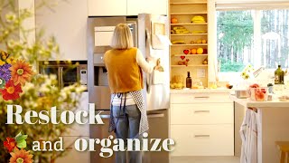 RESTOCKING MY HOME  HOME ORGANIZATION IDEAS  organizing cleaning restock homemaking [upl. by Aemat]