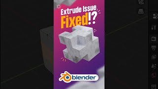 Fastest Way to Solve Blenders Extrude Issue 2024 [upl. by Ayikan316]