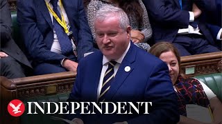 Ian Blackford v Boris Johnson full exchange SNP member attacks PM over toxic Tory race [upl. by Refennej]