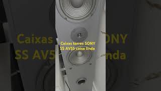 Par de Caixas Torres Sony SS AV55 130w RMS 8ohms Graves fortes médios e agudos de qualidade 🥳🥳😎 [upl. by Yddeg]