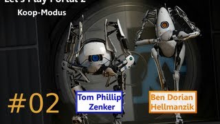 Lets Play Together Portal 2 KoopModus HD BLIND  02 Die rosane Pudelmütze [upl. by Mazman]