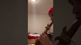 ATTEMPTING FLUTTER TONGUE ON A NATIVE FLUTE [upl. by Ajdan]