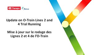 Point de presse virtuel – Le rodage des Lignes 2 et 4 de l’OTrain  18 octobre 2024 [upl. by Haleemak463]