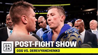 POSTFIGHT SHOW  GGG vs Derevyanchenko [upl. by Akinas]