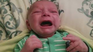 1 Month Old Newborn Baby Crying amp Calm [upl. by Hpotsirhc112]