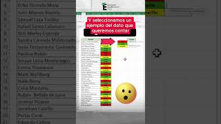 Cuenta y ordena datos repetidos en Excel 🧐✅excel exceltips formacionacademicaexcel [upl. by Ydnak]