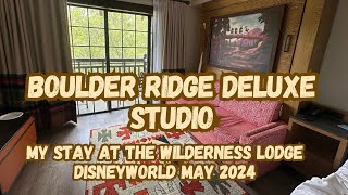 Wilderness Lodge Boulder Ridge Renovated Deluxe Studio  Disney Vacation Club May 2024 [upl. by Berenice]