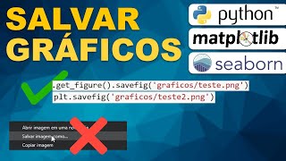 Python SEABORN  MATPLOTLIB  Como salvar gráficos [upl. by Crisey]