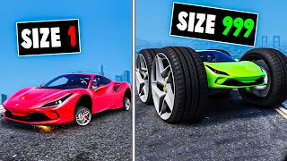 Every time I crash my wheels get bigger in GTA 5 [upl. by Nugesulo92]